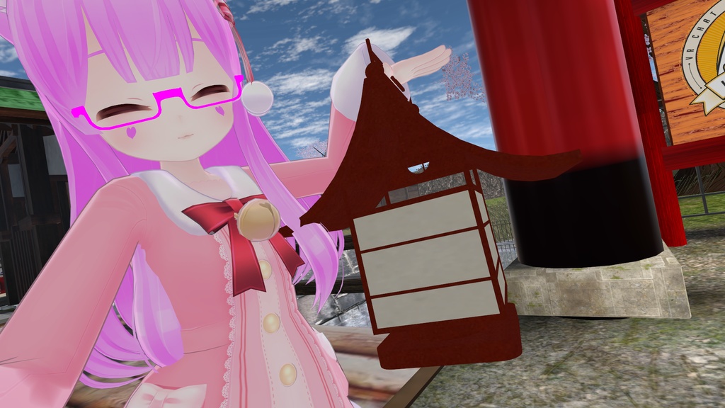 VRChat向け 行燈3点セット