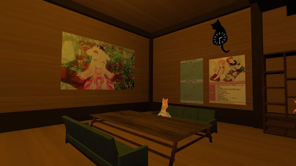 【VRChat向け】ウッドルーム 家具セット販売有り