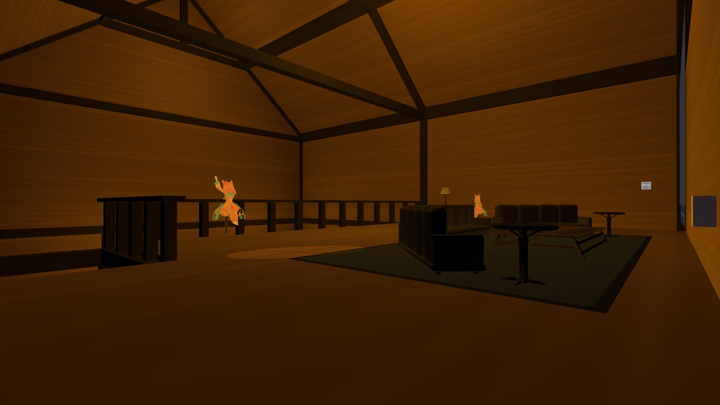 【VRChat向け】ウッドルーム 家具セット販売有り