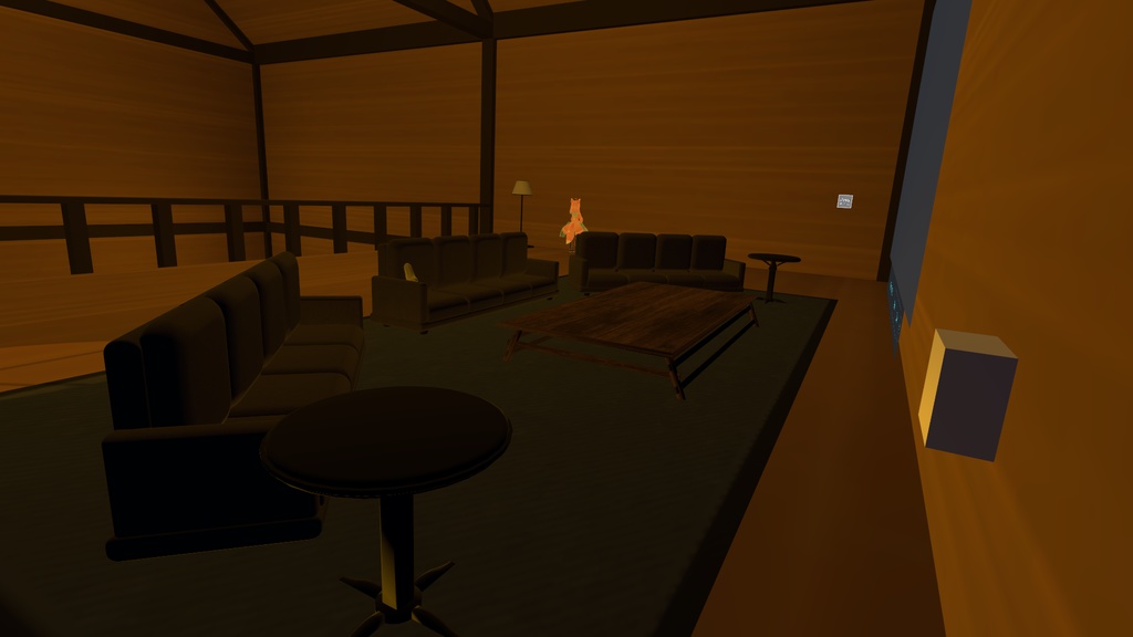 【VRChat向け】ウッドルーム 家具セット販売有り