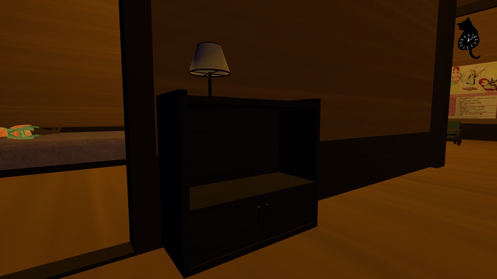 【VRChat向け】ウッドルーム 家具セット販売有り