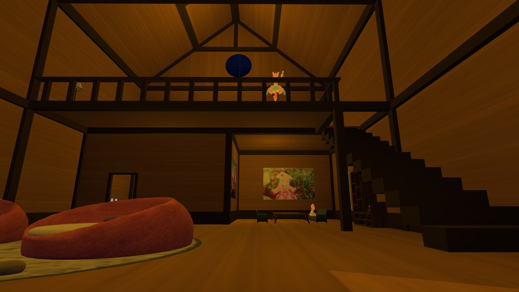 【VRChat向け】ウッドルーム 家具セット販売有り