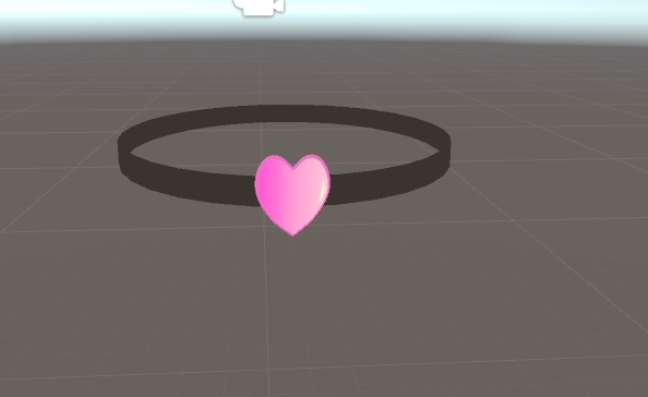 【VRChat向け】ハートのチョーカー