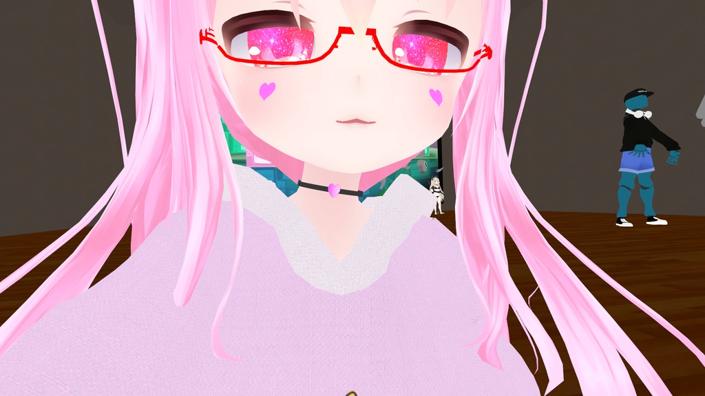 【VRChat向け】ハートのチョーカー