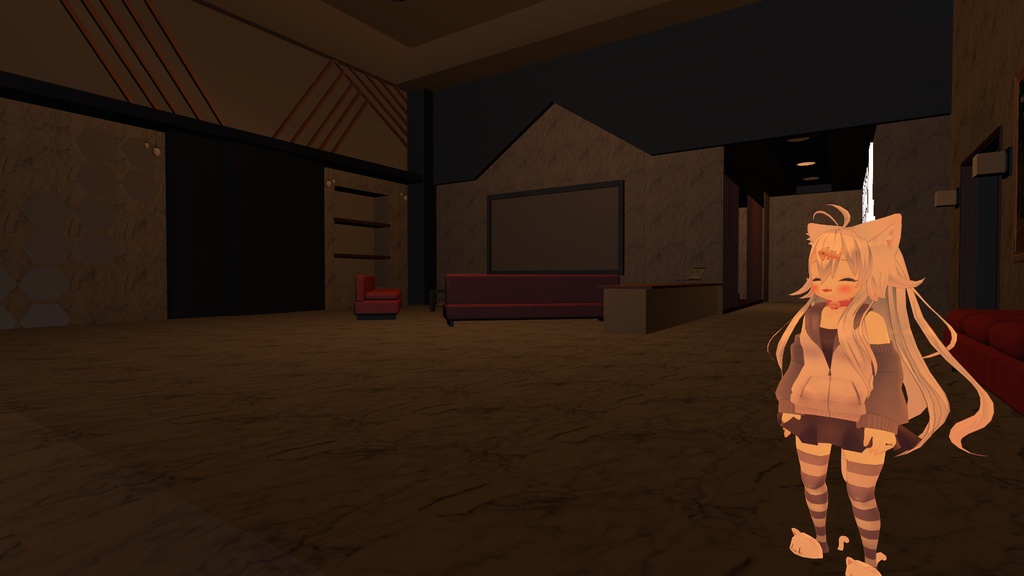 【VRChat向け】お部屋 SweetRoom:Luna