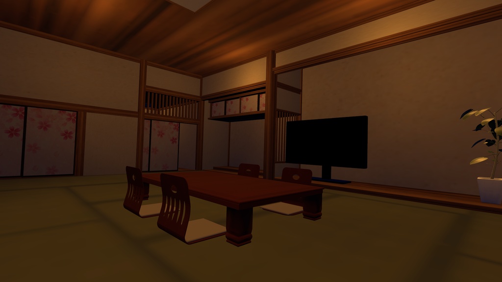 【VRChat向け】和室 旅館Type-A
