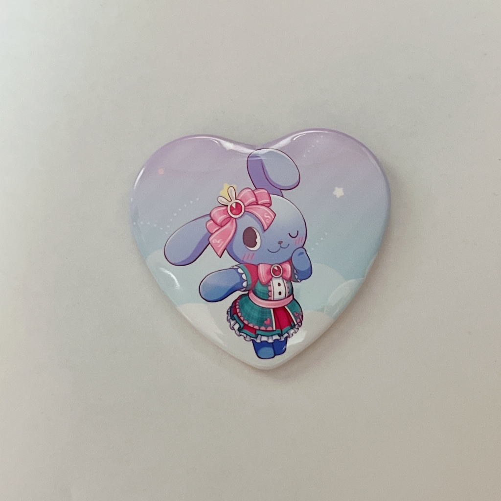 【再販】【数量限定】ハート型缶バッジ【１周年記念】