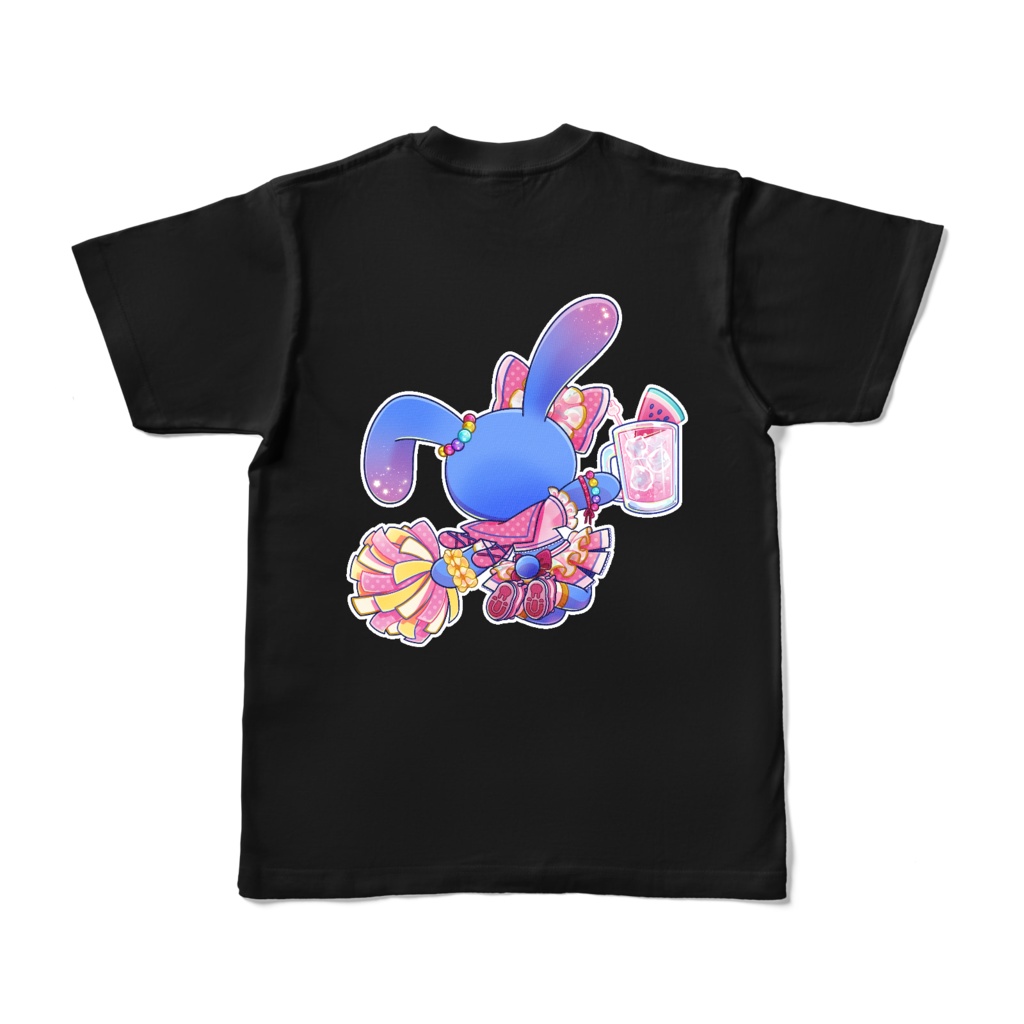 ちあ☆はぴ両面TシャツB(黒)