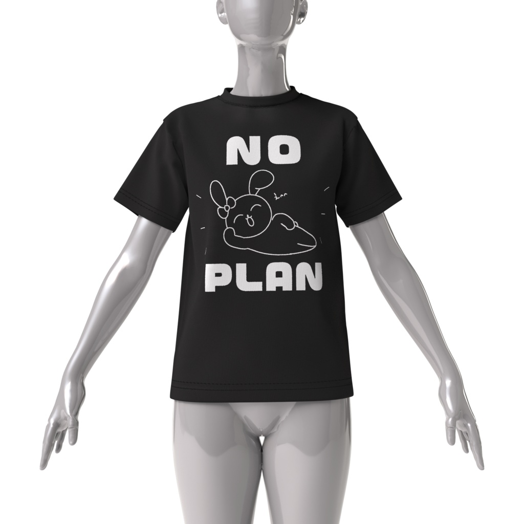 NO PLAN ビッグシルエットTシャツ