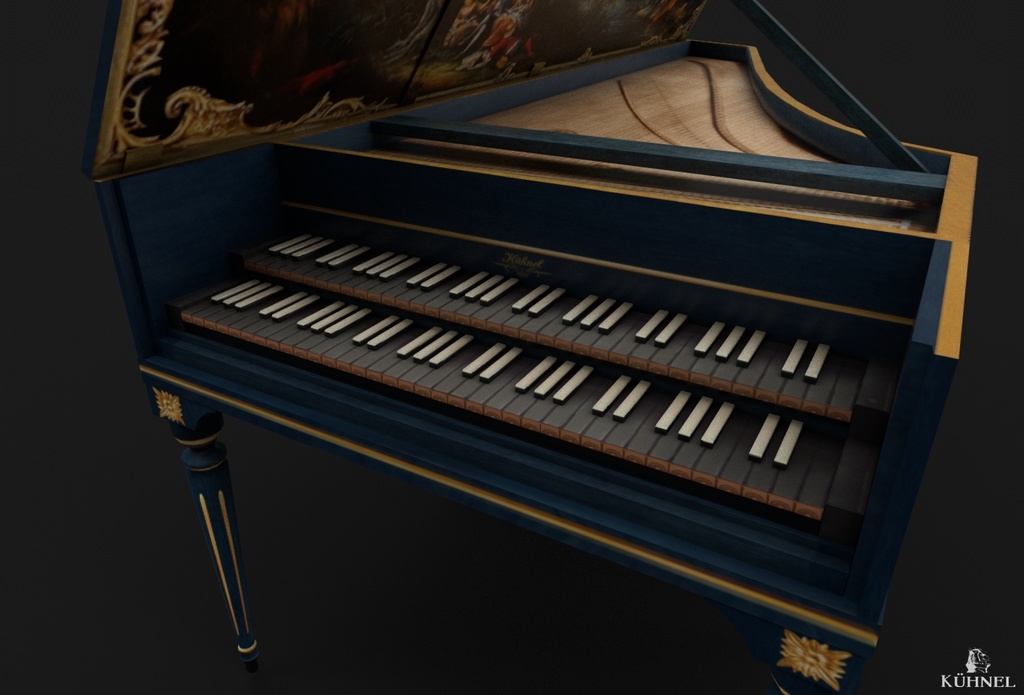 Harpsichord - 3D Model