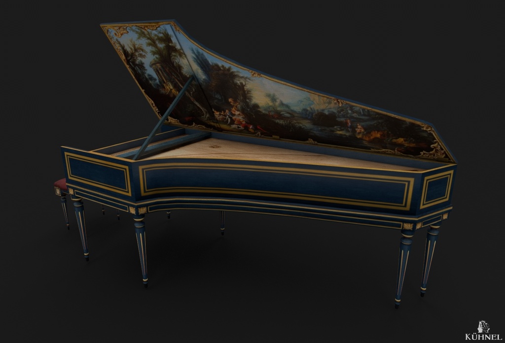 Harpsichord - 3D Model