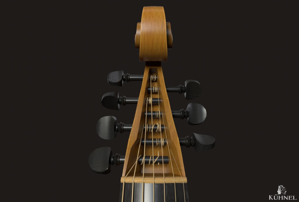 Viola da Gamba - 3D Model