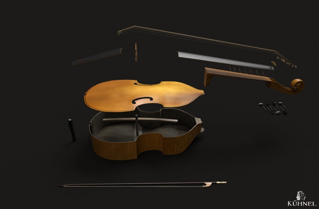 Viola da Gamba - 3D Model