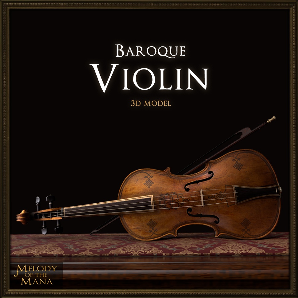 Baroque Violin - 3D Model