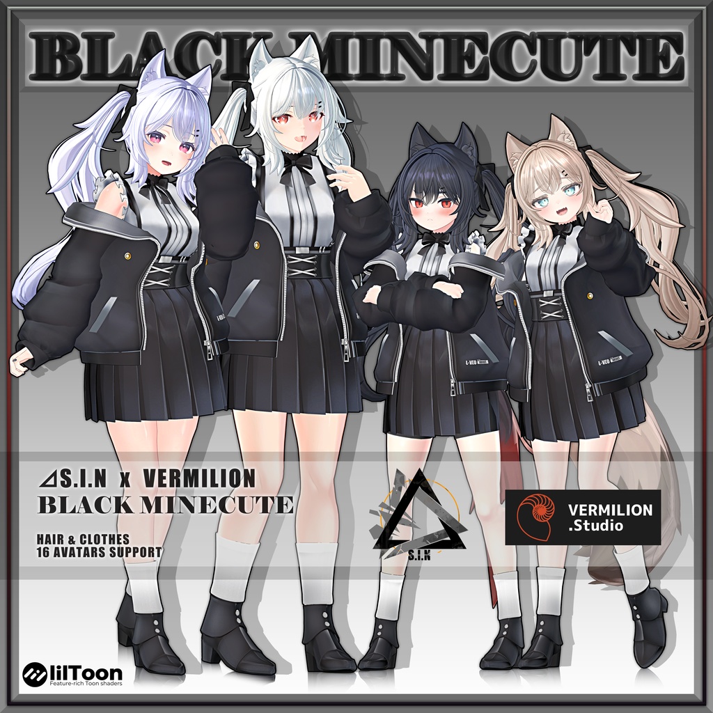 16アバター対応【BLACK MINECUTE】⊿S.I.N x VERMILION