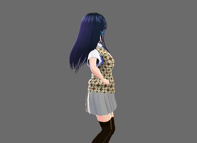 [Free] Vroid batik seifuku clothes texture (girl)