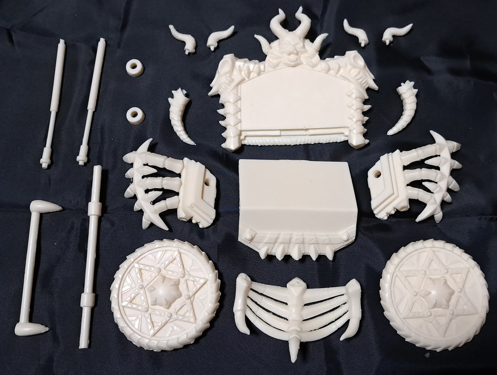 (ガレージキット) オリジナル フィギュア用小物 『魔人力車』