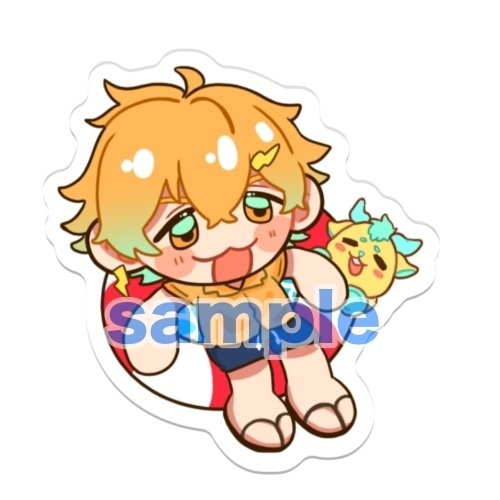 【非公式グッズ】宇佐美とキリンちゃんアクリルバッジ