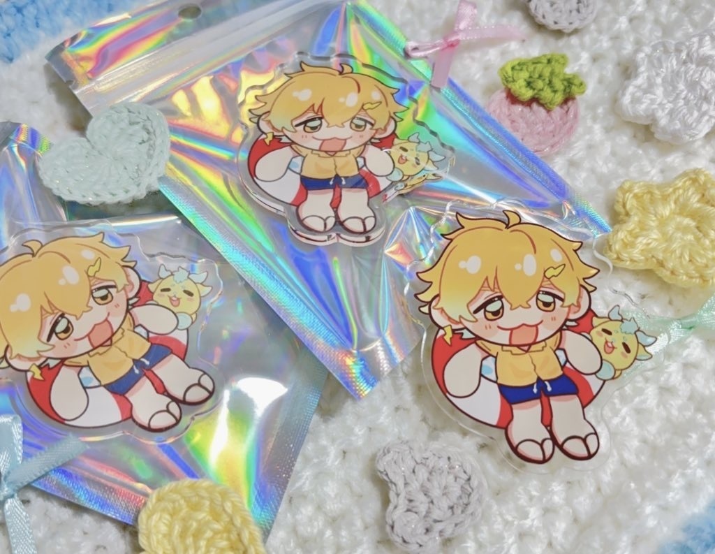 【非公式グッズ】宇佐美とキリンちゃんアクリルバッジ