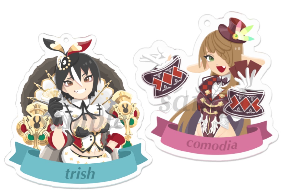 【トリッシュ＆コモディア】アクリルキーホルダーセット
