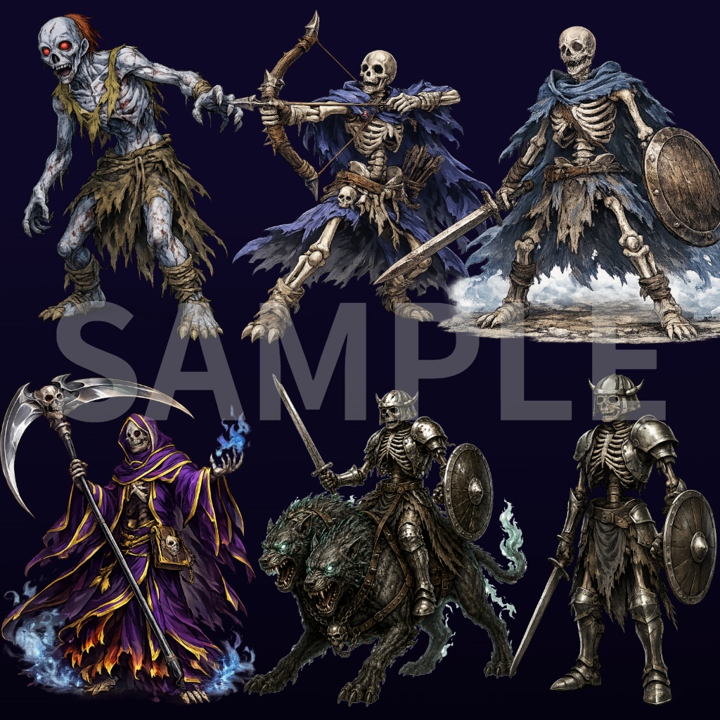 幻想魔物図鑑素材集 Vol.1 ~モンスター立ち絵&アイコンセット~