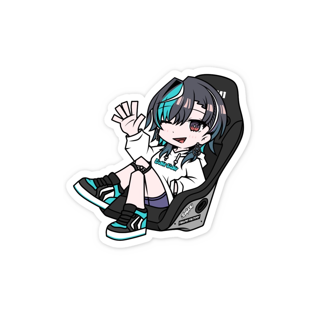 【非公式】輪堂千速 スマホステッカー