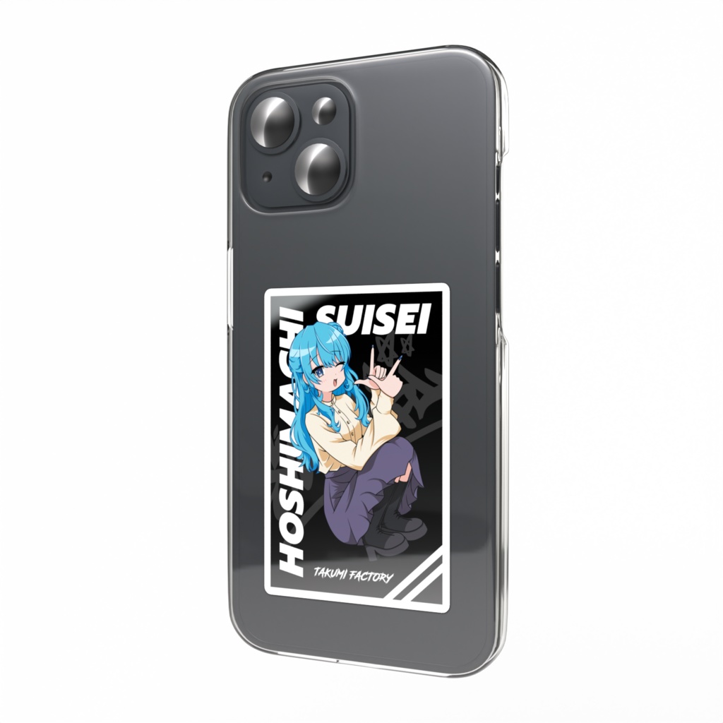 【非公式】星街スマホステッカー【BLACK】