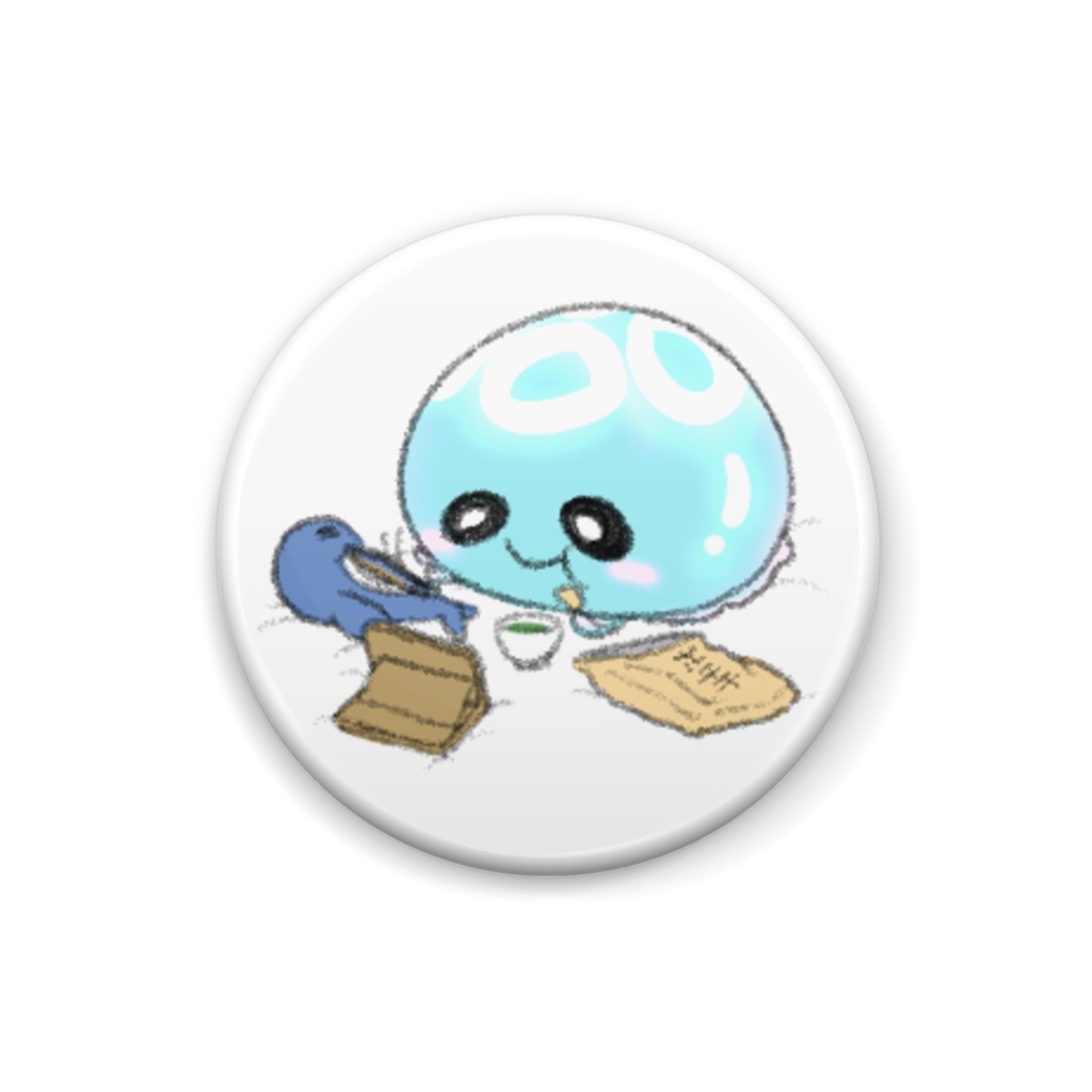 くらげのくらー缶バッジ:No.3