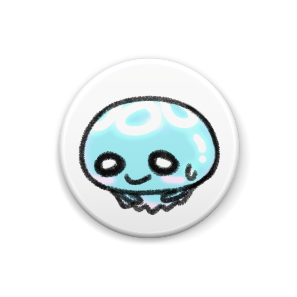 くらげのくらー缶バッジ:No.14