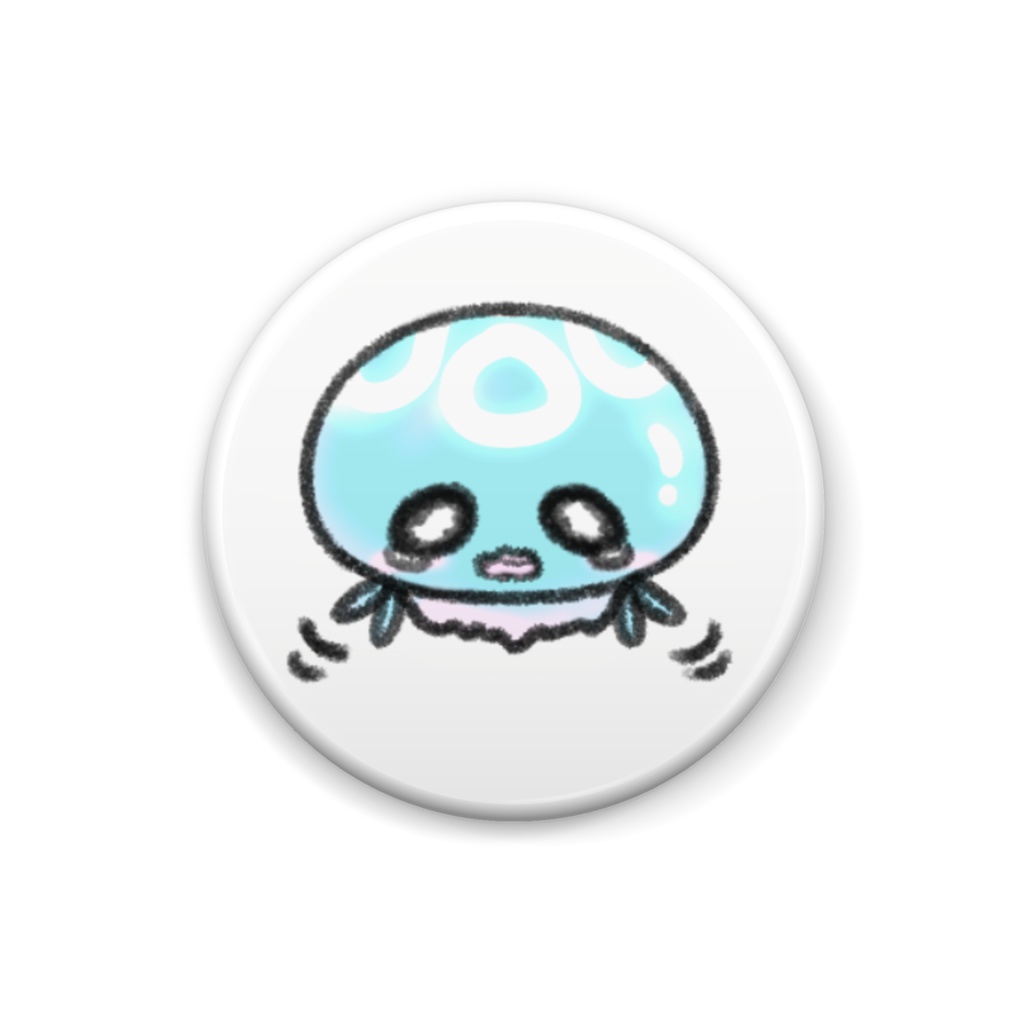 くらげのくらー缶バッジ:No.15