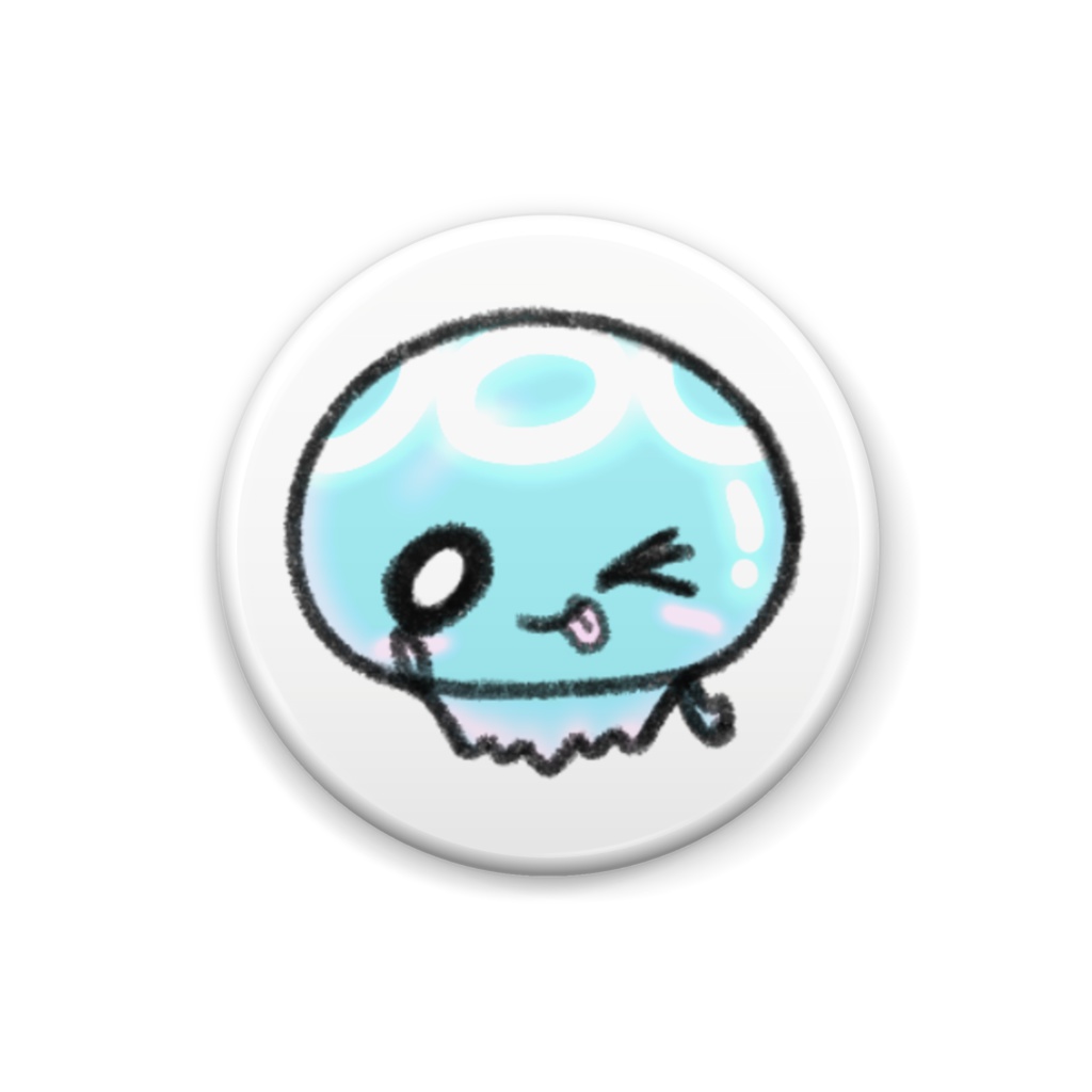 くらげのくらー缶バッジ:No.18