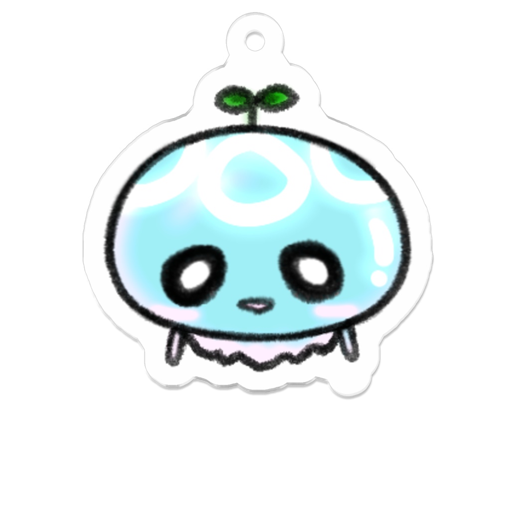 くらげのくらーアクリルキーホルダー(50 x 50 (mm)):No.16