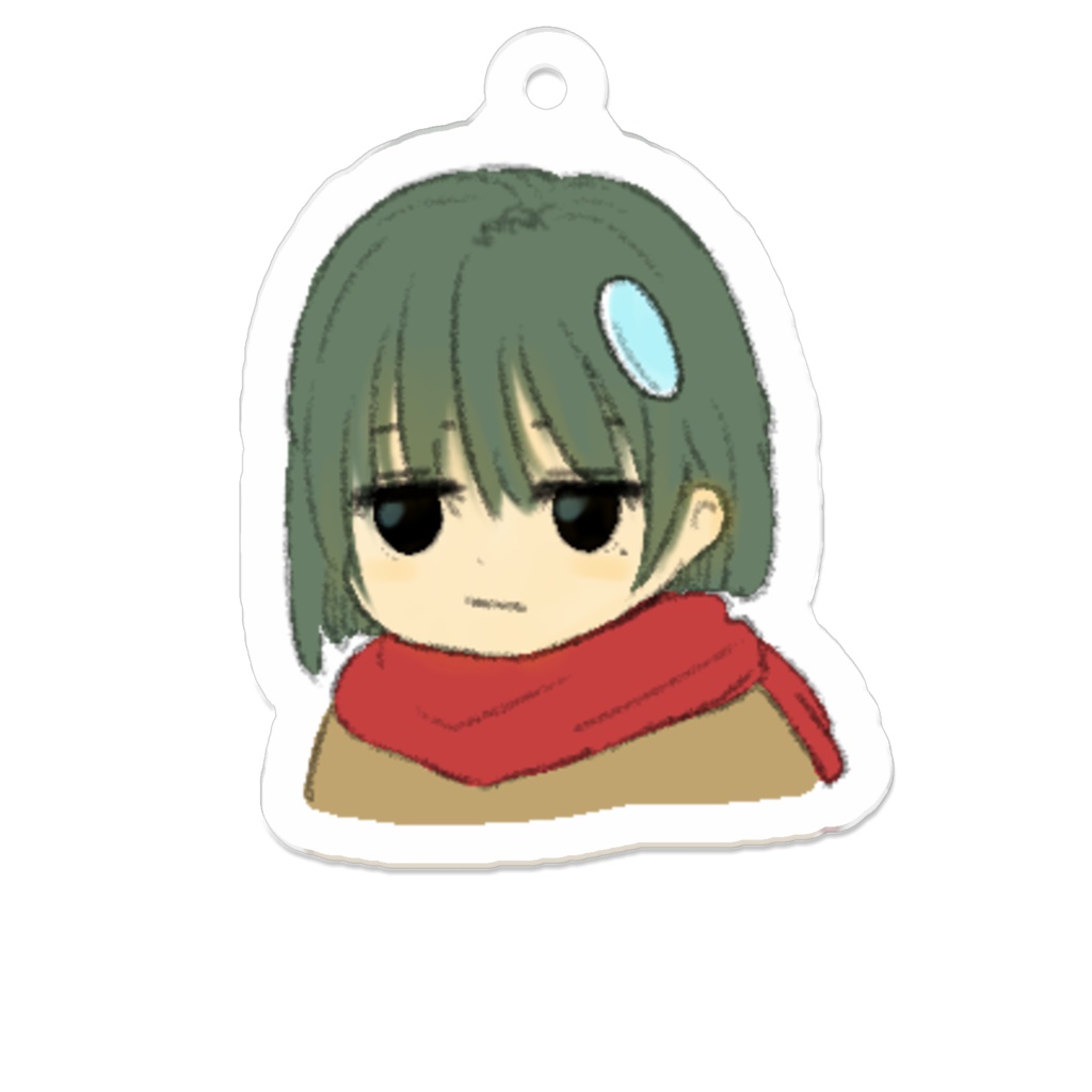 かっぱのみどりさんアクリルキーホルダー(50 x 50 (mm)):No.1