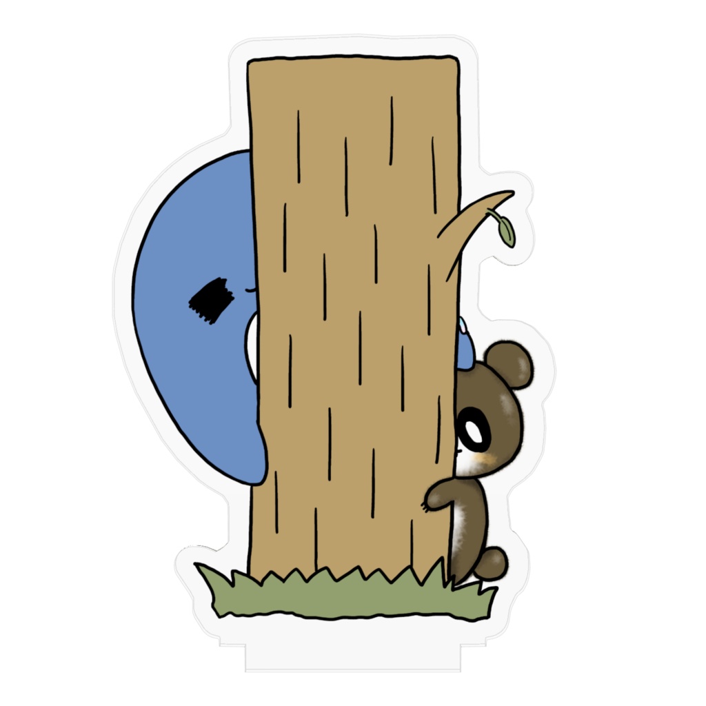 くまーとyukiのアクリルフィギュア