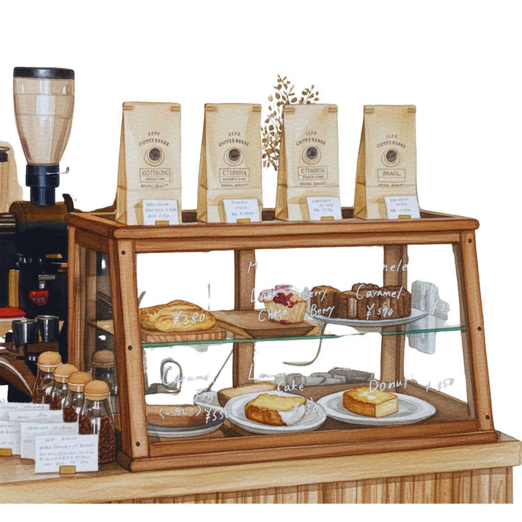 【15点セット】焼きたてベーカリー&カフェ 水彩画風クリップアート(背景透過PNG)