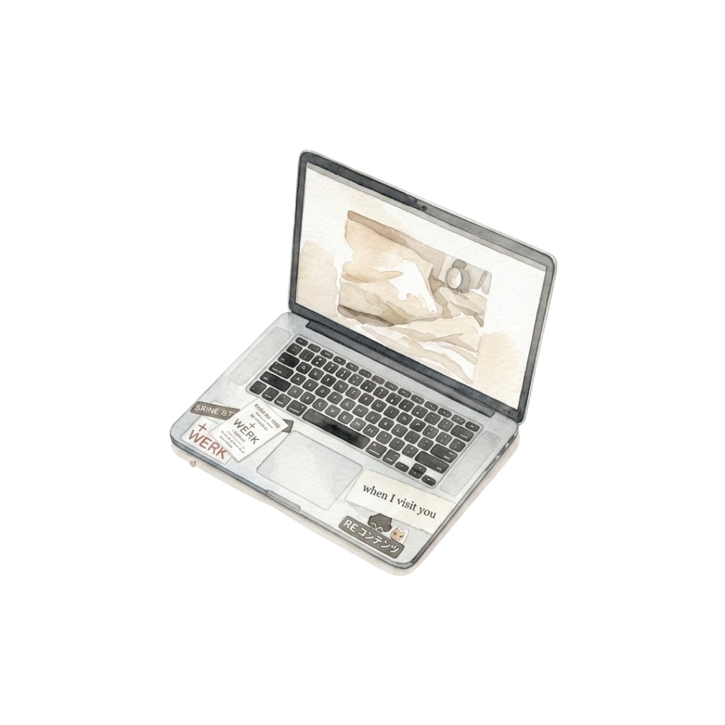 【16点セット】ライフスタイルアイテム水彩画風クリップアート(背景透過PNG)