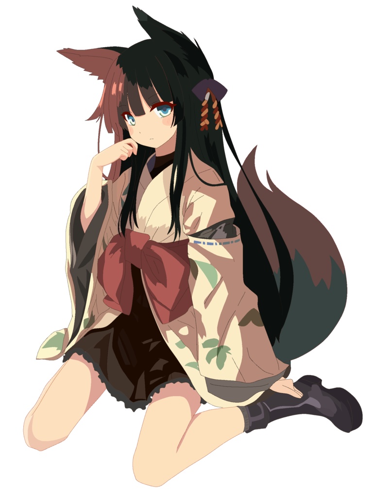 【フリー立ち絵】狐耳少女