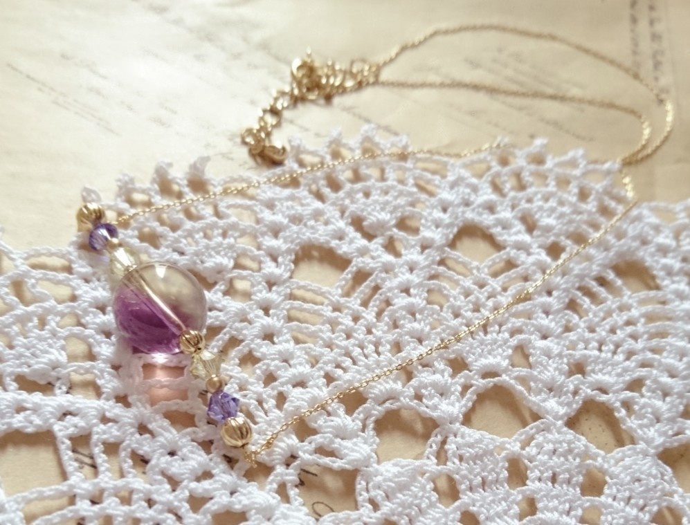 ドラクエ11 『双頭の鷲』*天然石アメトリンネックレス*