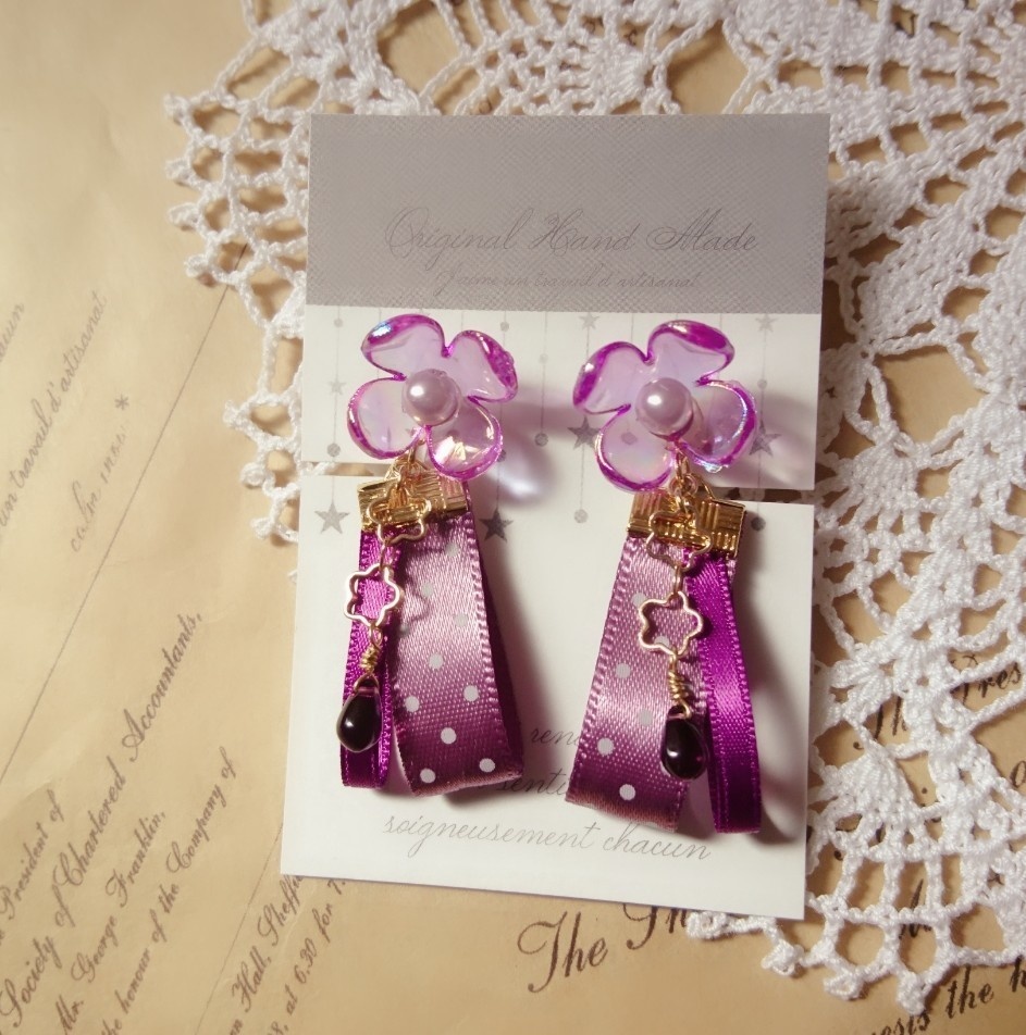 ゾンビランドサガ*フランシュシュ*イメージカラーイヤリング(ピアス)*