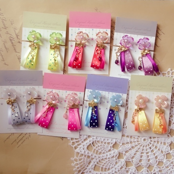 ゾンビランドサガ*フランシュシュ*イメージカラーイヤリング(ピアス)*