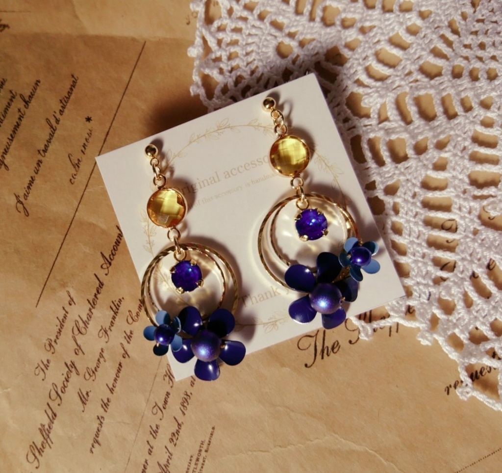 FE風花雪月 級長イメージ*フラワーピアス*