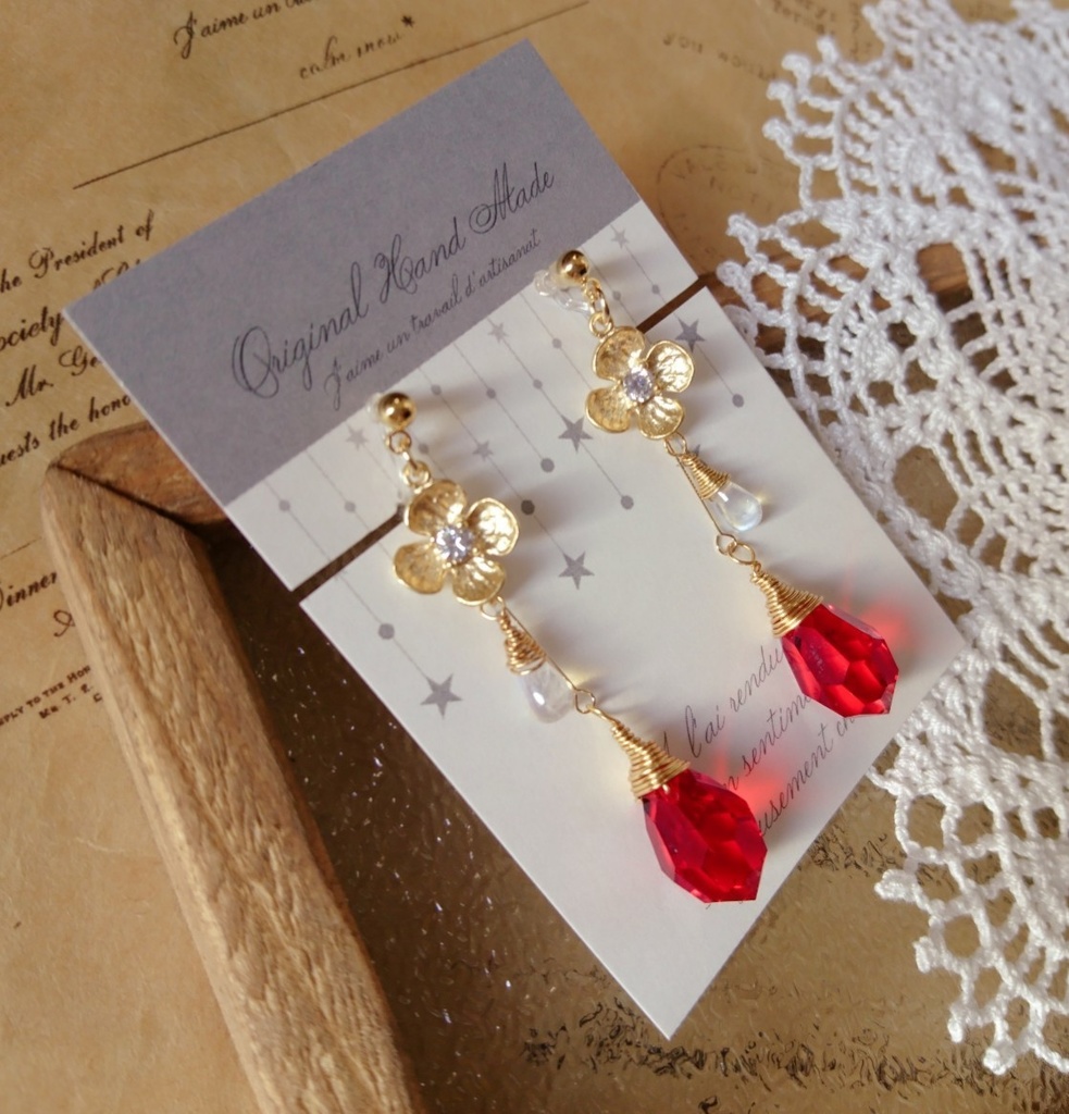 FE風花雪月 『エーデルガルト』*誕生石イヤリング*