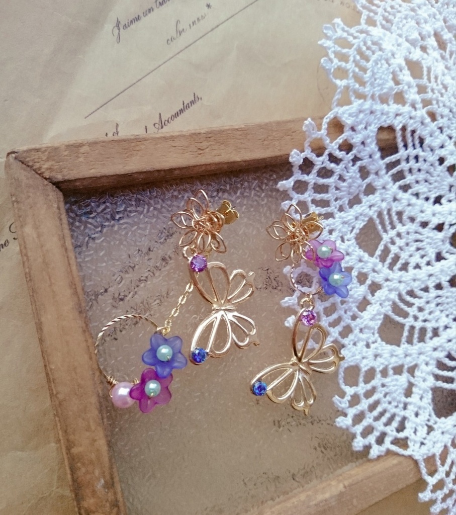 ◆再販◆鬼滅の刃『胡蝶しのぶ』*イメージピアス*