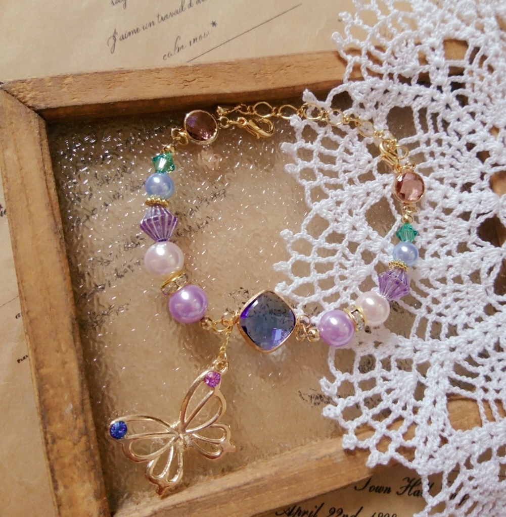 2way マスク留め◆鬼滅の刃 胡蝶しのぶイメージ◆