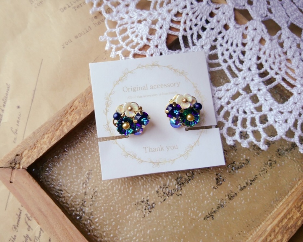 遙か7『黒田長政』*イメージスワロイヤリング*