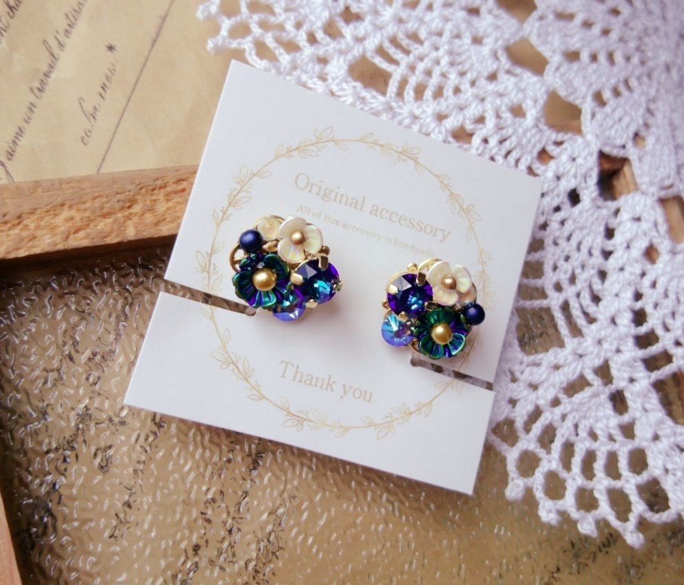 遙か7『黒田長政』*イメージスワロイヤリング*