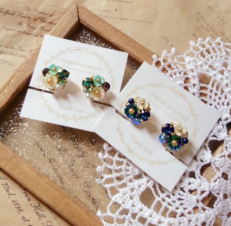 遙か7『直江兼続』*イメージスワロフスキーイヤリング*