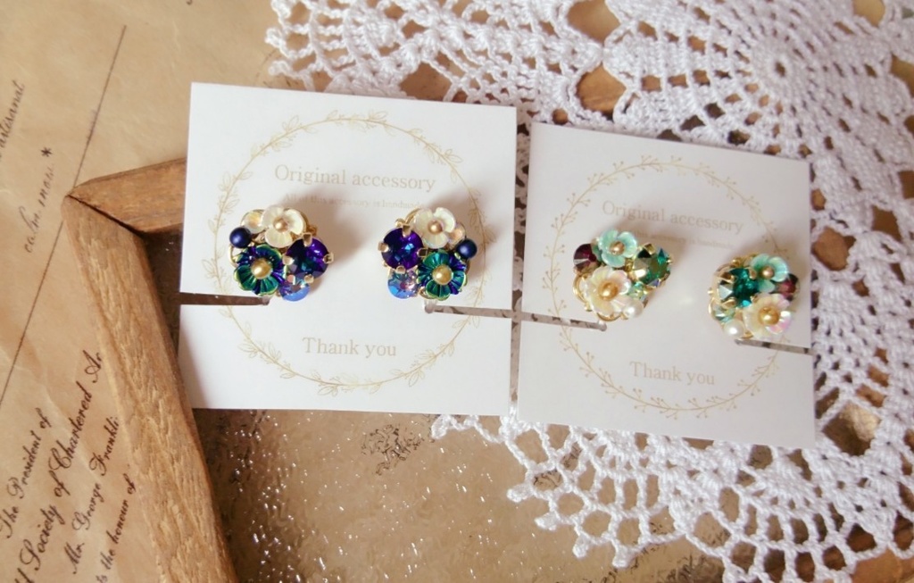 遙か7『直江兼続』*イメージスワロフスキーイヤリング*