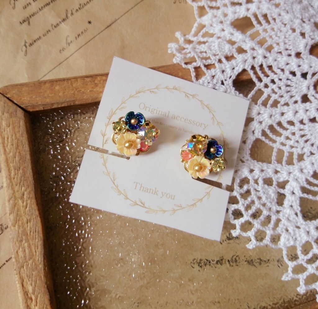 遙か7『佐々木 大和』＊イメージスワロフスキーイヤリング＊