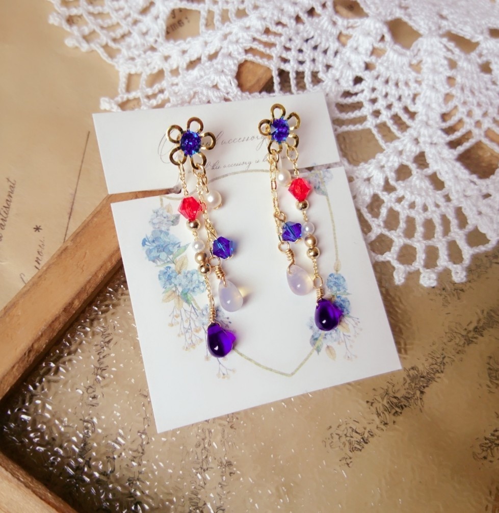 遙か7『真田幸村』*イメージチェーンイヤリング*